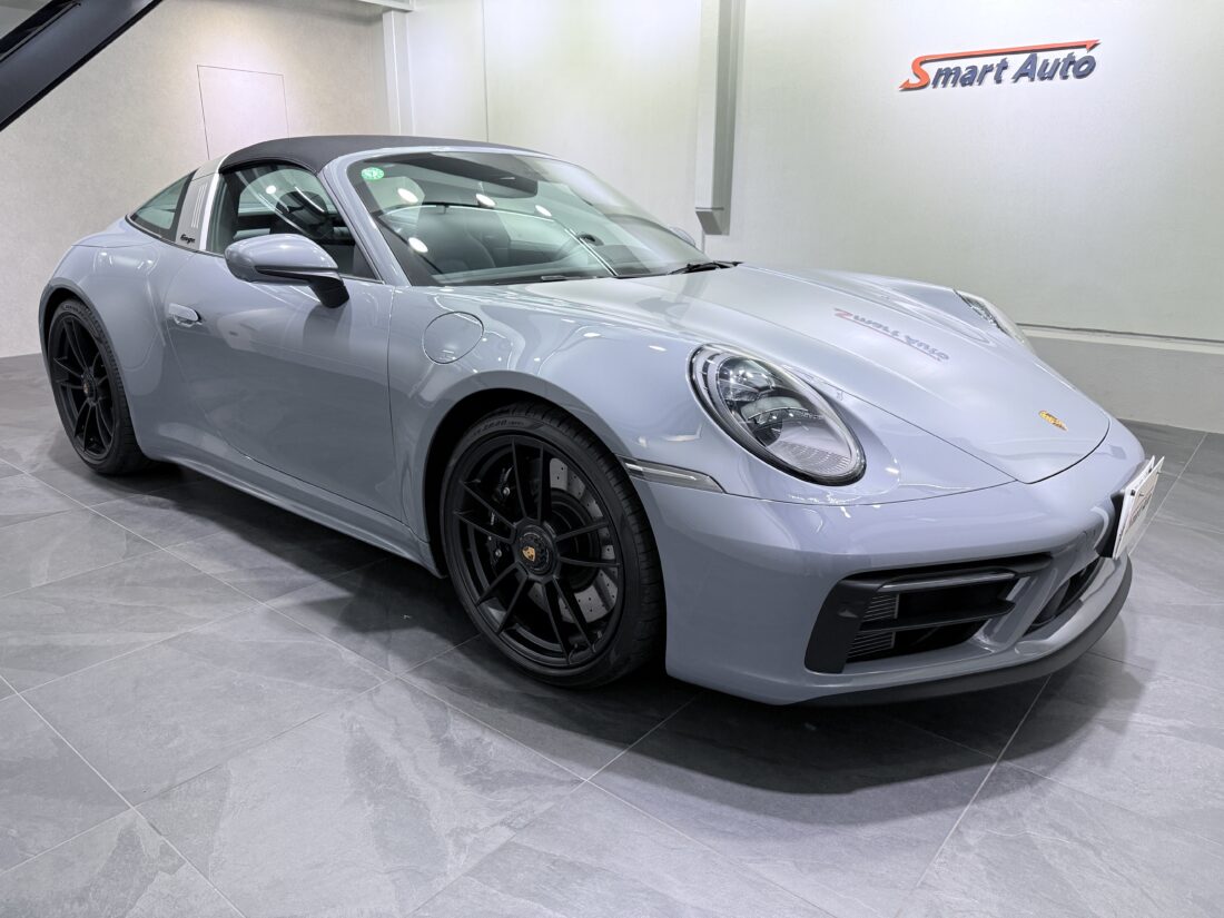 走行 350km!・プロテクションフィルム施工済み!< 2024年式 ポルシェ 911 タルガ4 GTS > が販売車に追加されました。
