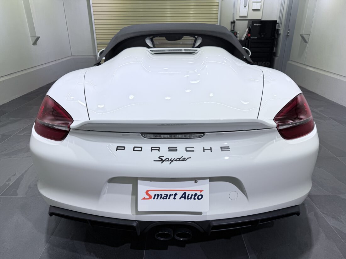 希少な、ポルシェ 981 ボクスタースパイダー をお買取させて頂き、販売車に追加しました。