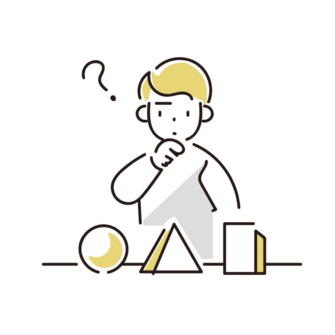 比較するイラスト