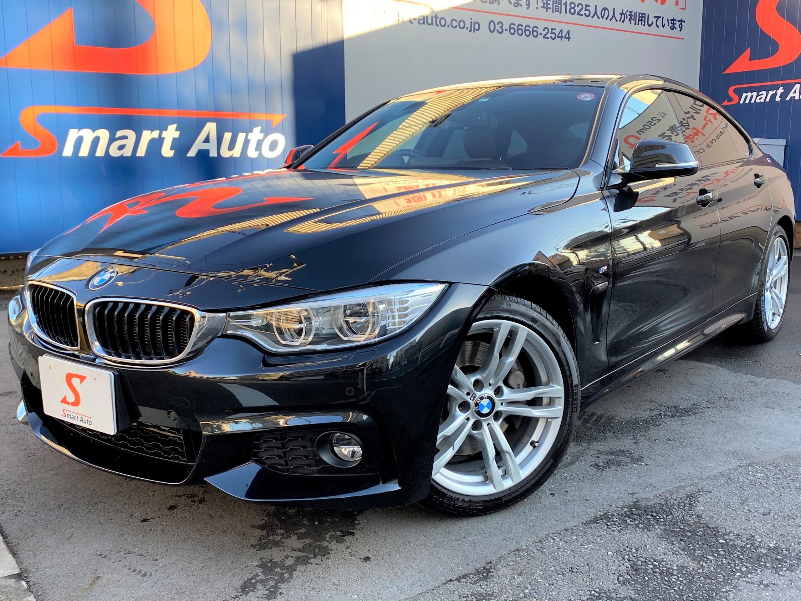 BMW 4シリーズ グランクーペ　外観　ブラックサファイアメタリック